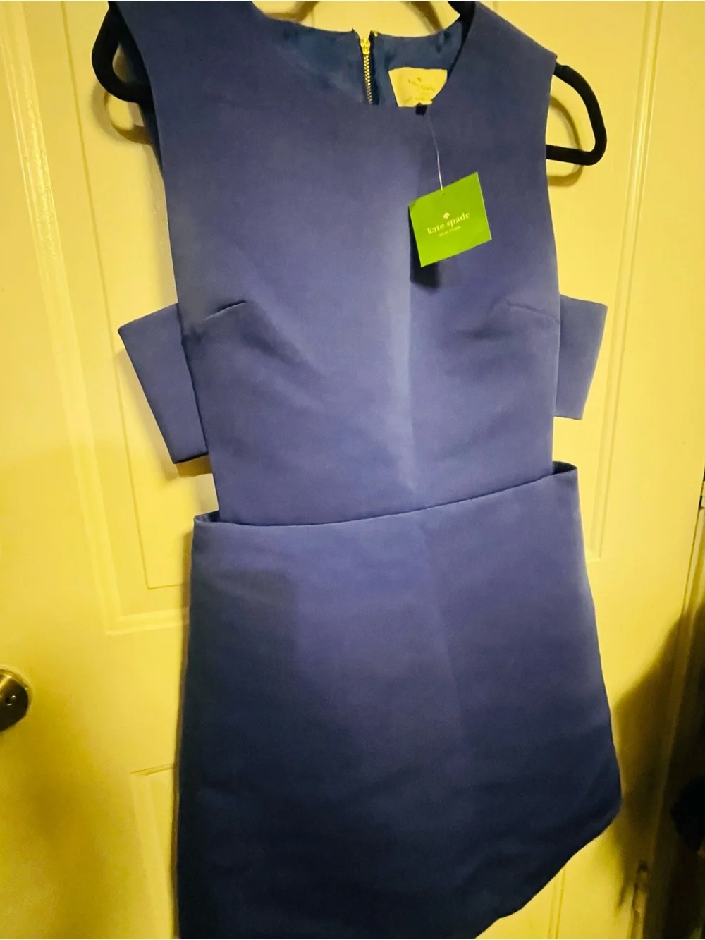 Kate Spade Sleeveless purple indigoink Detail Shift a line dress size 10